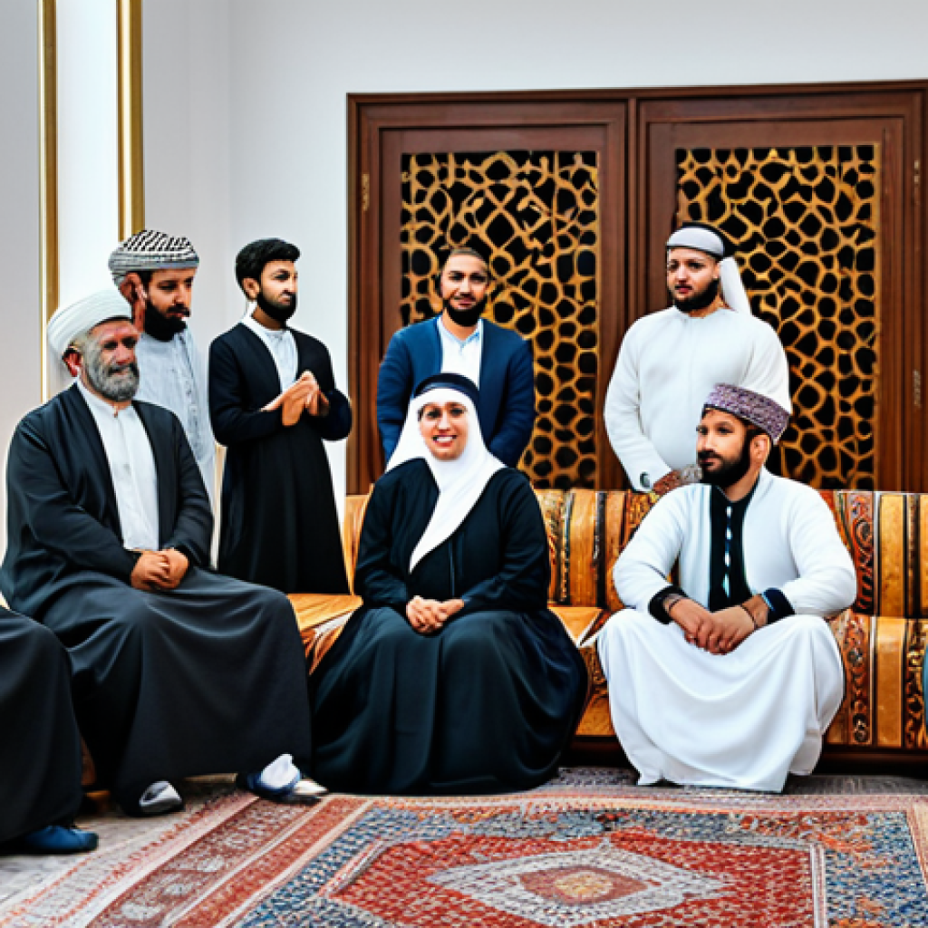 **

"A group of diverse individuals listening to traditional Arabic music in a cultural center, fully clothed in modest attire, safe for work, appropriate content, family-friendly, natural poses, perfect anatomy, correct proportions, professional photography, high quality, celebrating heritage and community."

**
