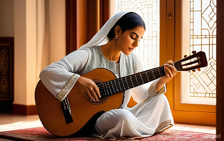 음악테라피사 실습 보고서 - **Prompt 1: Music as a Deep Soul Healer in an Arab Setting**
"A serene, warm-toned image capturi...
